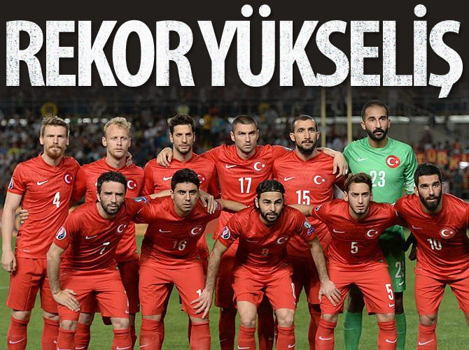 Türkiye'den FIFA dünya klasmanında rekor yükseliş