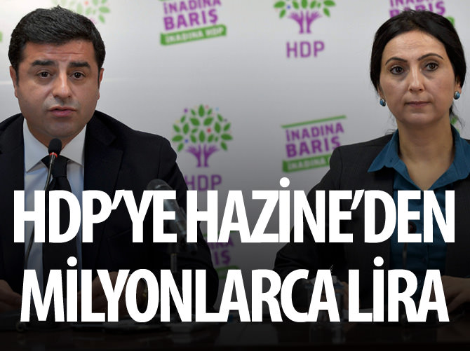 HDP'ye Hazine'den milyonlarca lira