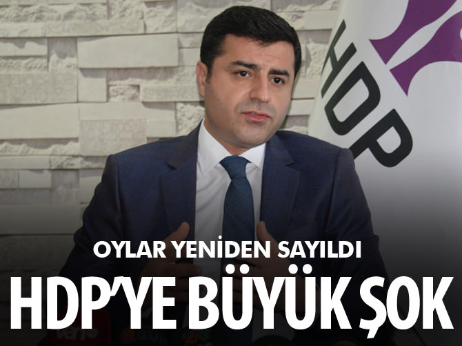 Oylar sayıldı HDP 42 oyla kaybetti