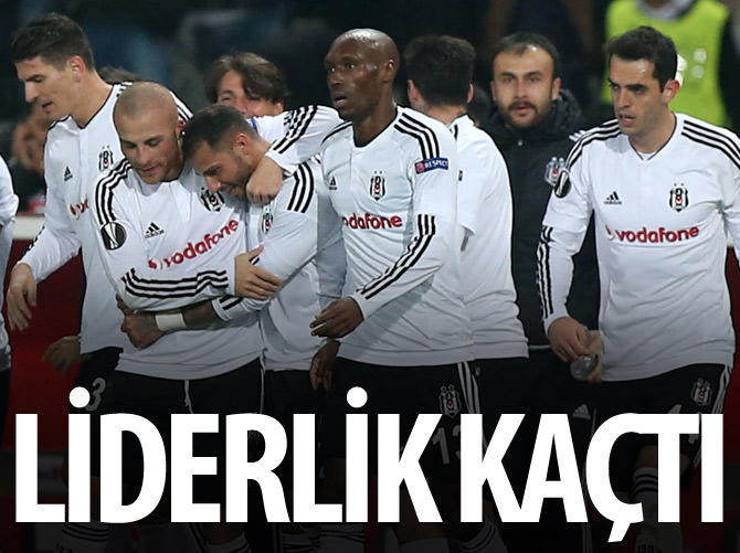 Beşiktaş liderlik şansını değerlendiremedi