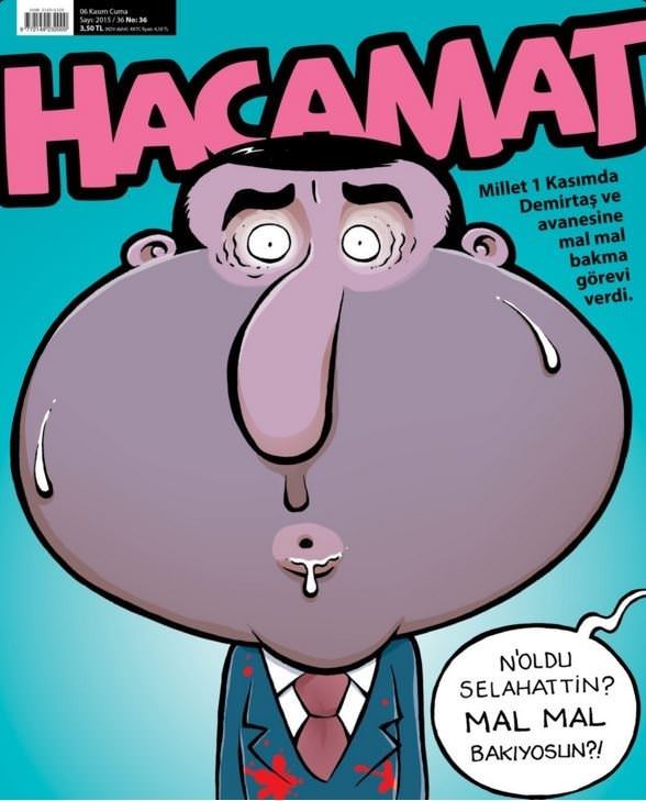 Hacamat’tan ’mor Demirtaş’ kapağı