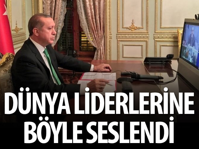 Dünya liderlerine telekonferans