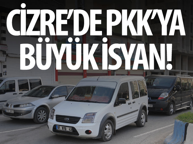 Şırnak'ta yol kesen teröristlere tepki