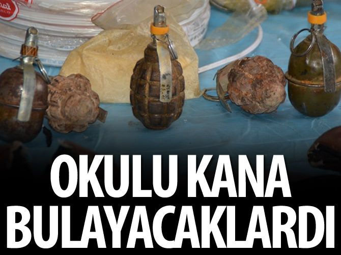 Okulu kana bulayacaklardı