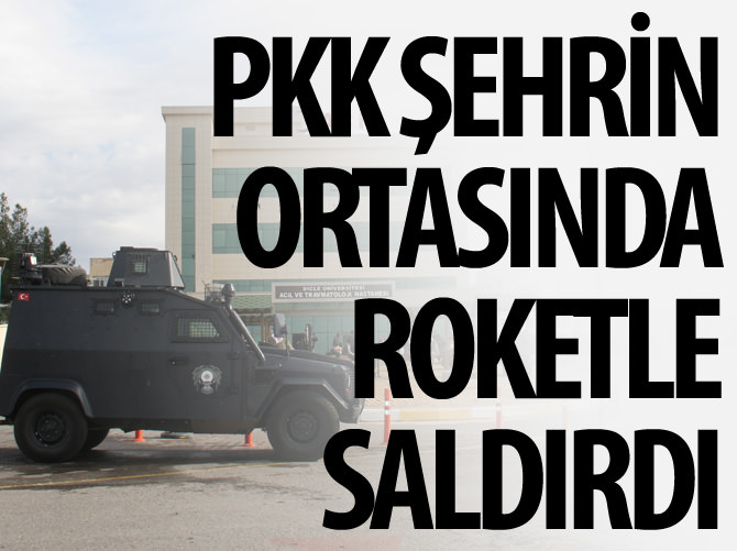 PKK şehrin ortasında roketle saldırdı