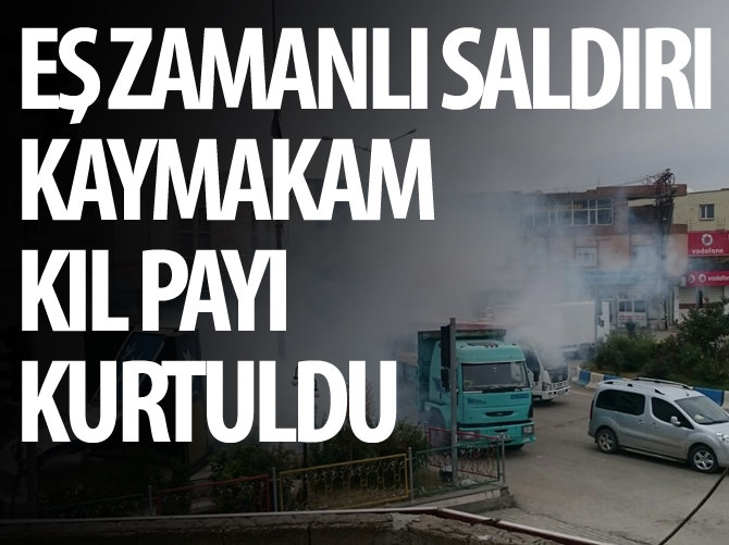 Cizre'de polise eş zamanlı saldırı: Kaymakam kıl payı kurtuldu