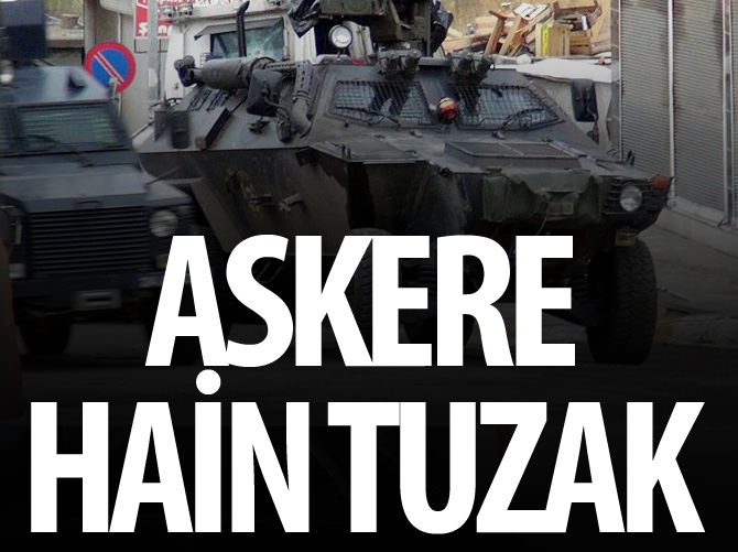 Diyarbakır'da askeri araca hain tuzak