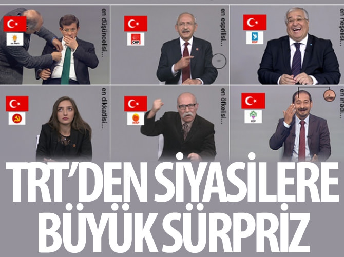 Siyasilerin gülümseten kamera arkası görüntüleri