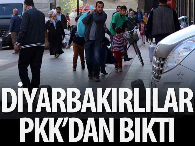 Diyarbakırlılar PKK'dan bıktı