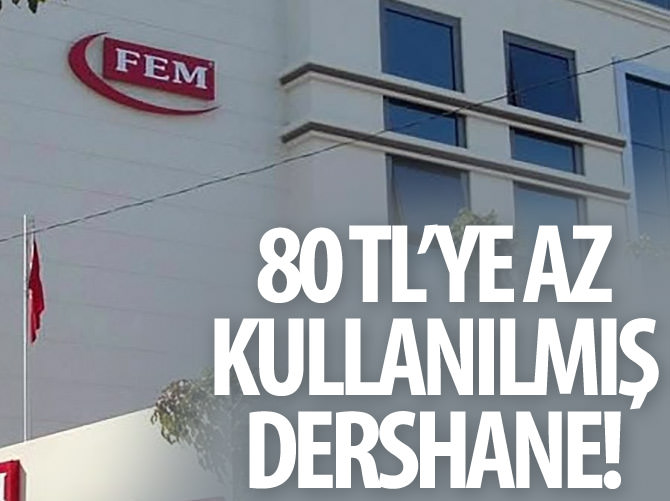 80 TL'ye az kullanılmış dershane!