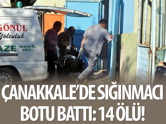 Çanakkale'de sığınmacı botu battı