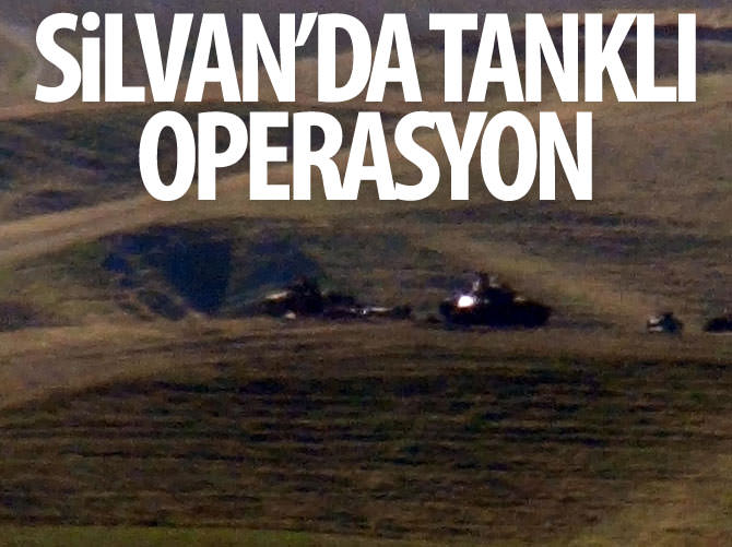 Silvan'da tanklı operasyon başlatıldı
