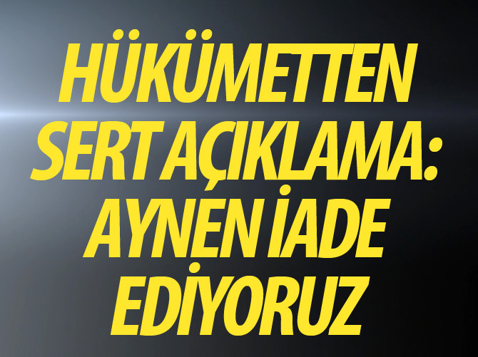 Numan Kurtulmuş: Bu raporda ifade edilen cümleleri aynen iade ediyoruz