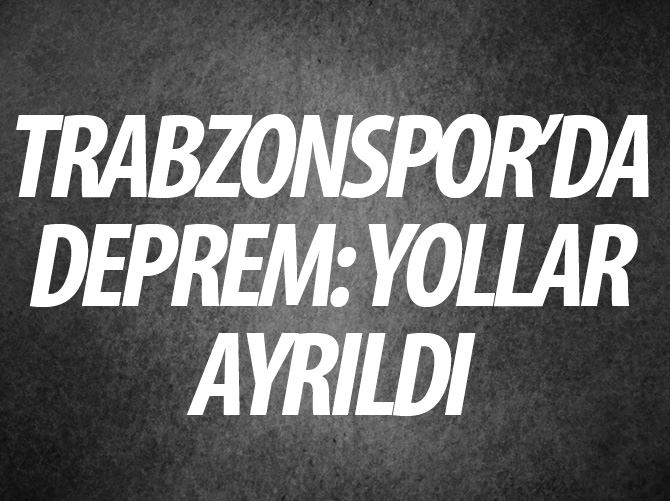 Trabzonspor'da Şota depremi