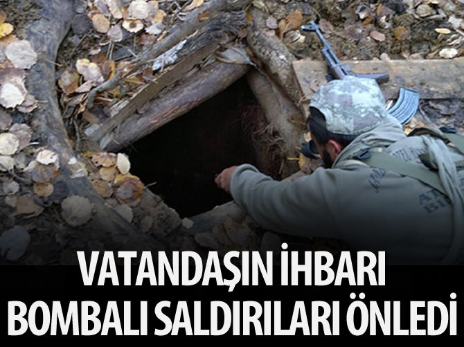 Vatandaş ihbar etti, PKK'nın cephanesi ele geçirildi