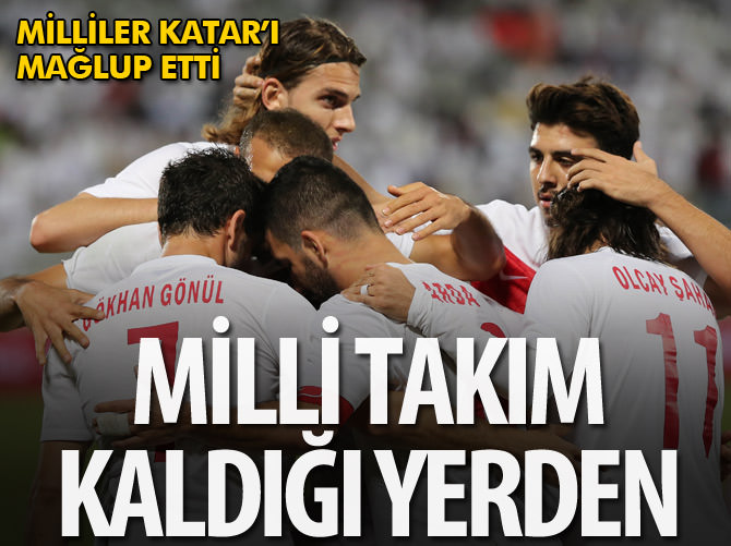 Millileri Katar'ı mağlup etti