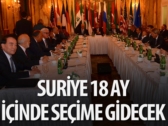 Suriye'de 18 ay içinde seçim yapılması bekleniyor