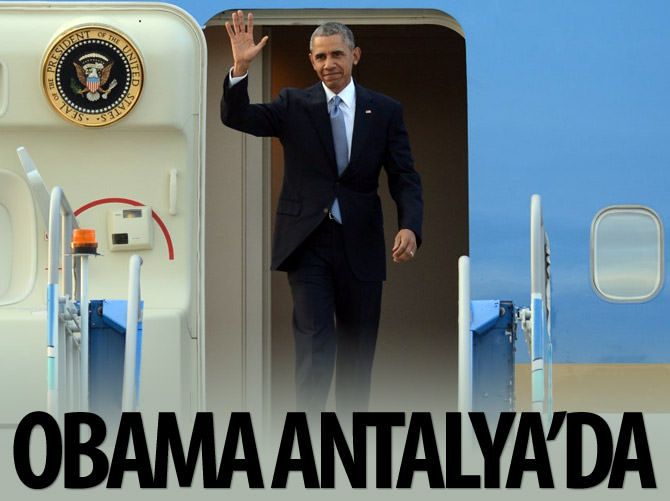 ABD Başkanı Obama Antalya'ya geldi