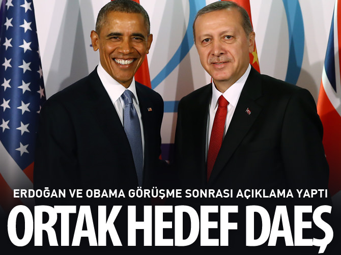 Erdoğan-Obama görüşmesi sona erdi