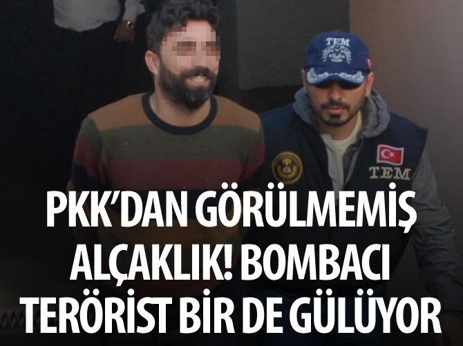 PKK'dan görülmemiş alçaklık! Bombacı terörist bir de gülüyor