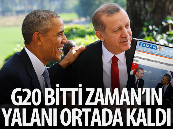 G20 bitti, Zaman'ın haberi ortada kaldı