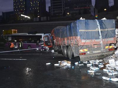 Sarıyer'de zincirleme trafik kazası: 6 yaralı