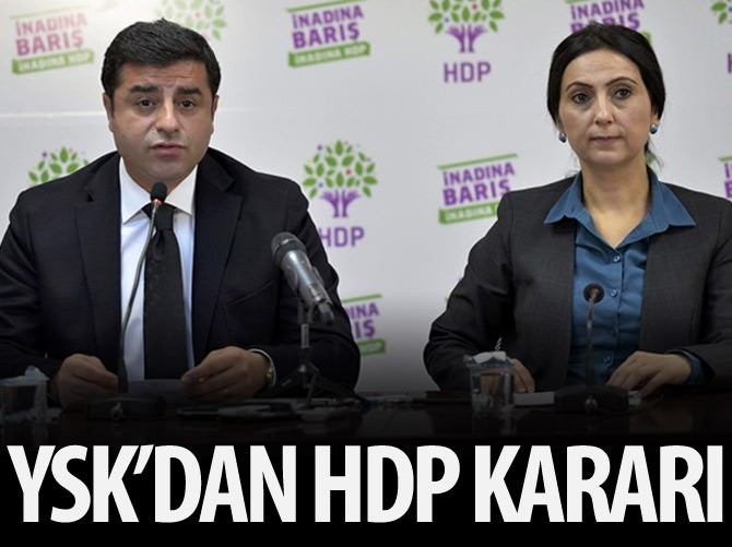 YSK'dan HDP kararı
