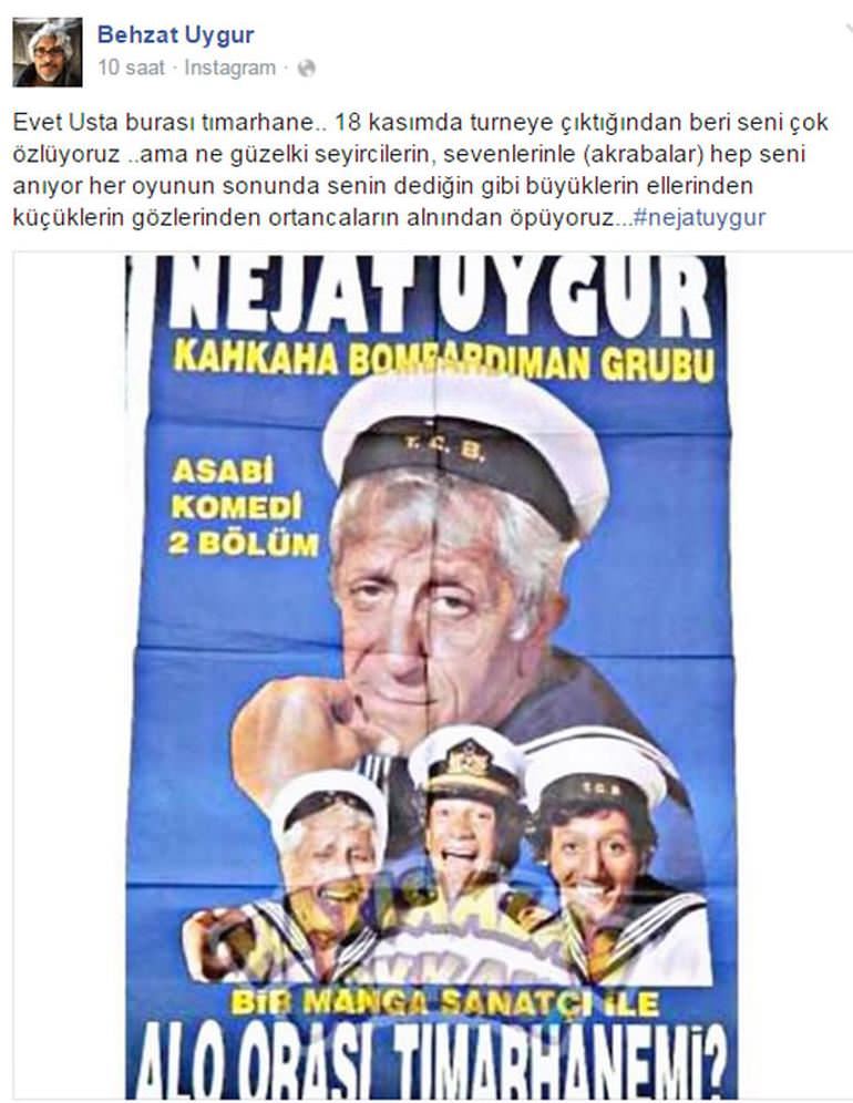 Behzat Uygur'dan babası Nejat Uygur için duygusal mesaj - 1