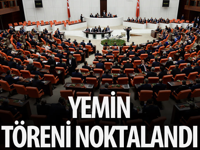 Yemin töreni noktalandı