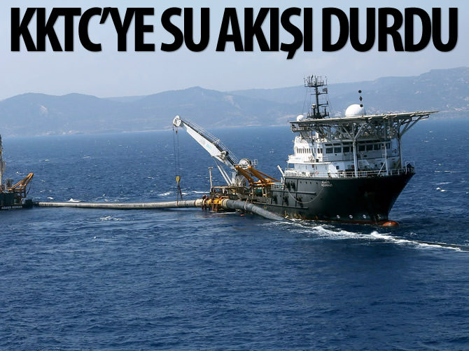 KKTC'ye su akışı durdu