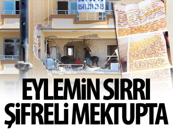 Eylemin sırrı şifreli mektupta