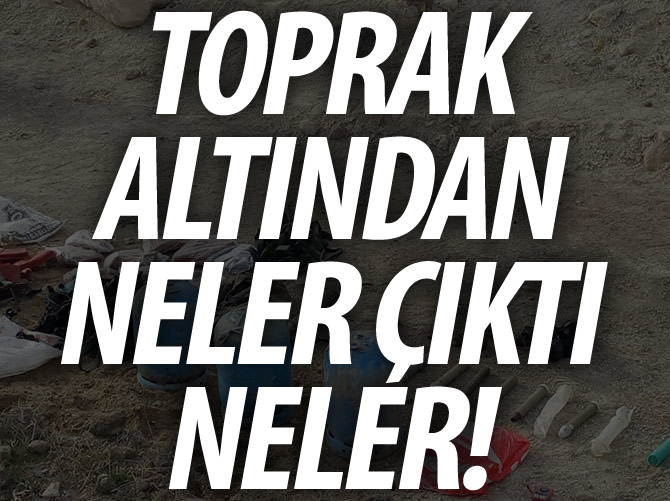 Topraktan PKK'nın mühimmatı çıktı!