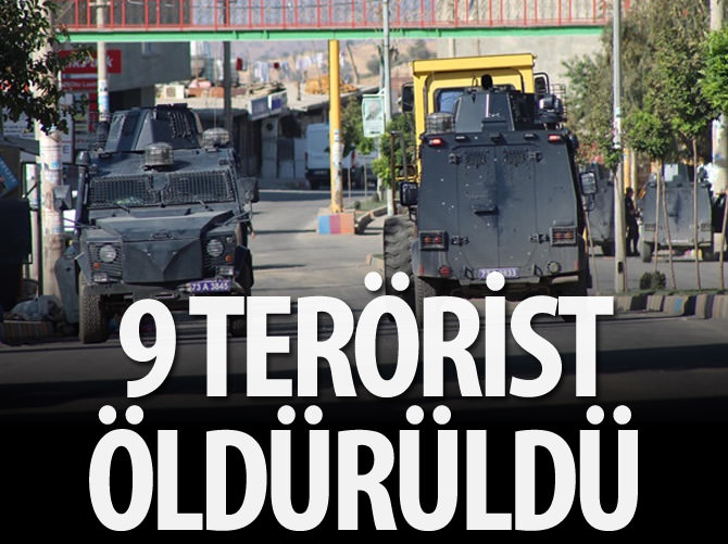 Şırnak'ta 9 terörist öldürüldü