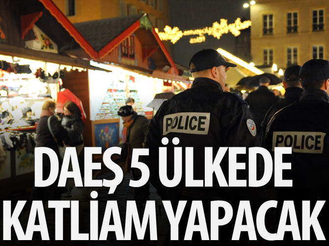 'DAEŞ 5 ülkede saldırı yapacak' iddiası