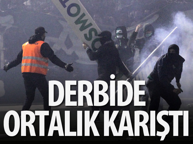 Yunanistan'da olaylar çıktı, derbi ertelendi