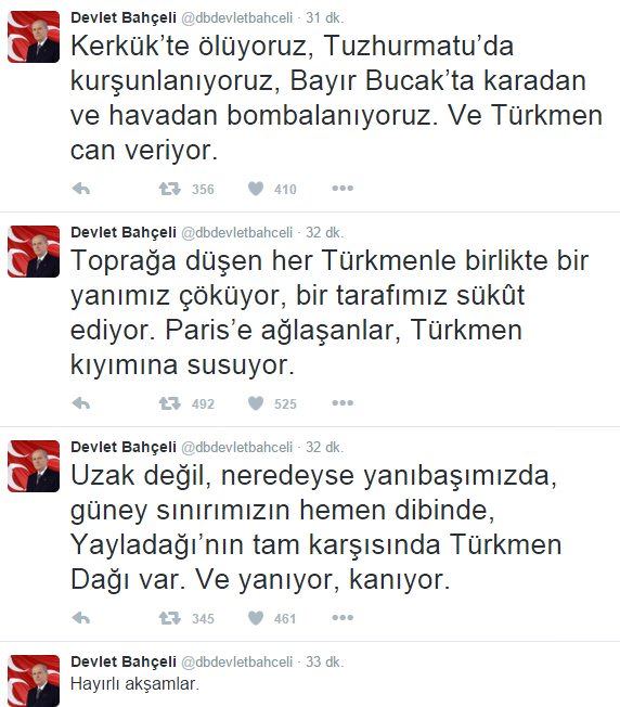 Türkmenlere giden yardım tırlarını eleştiren Bahçeli'ye bakın! - 2
