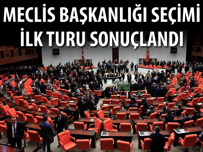 TBMM Meclis Başkanı seçimi ilk turu sonuçlandı