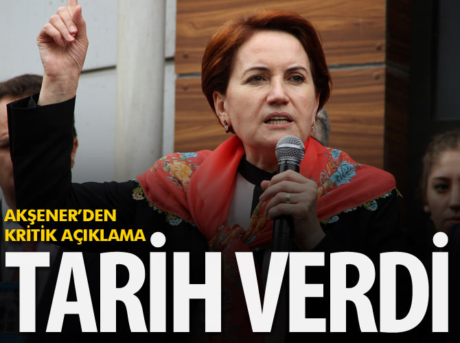 Meral Akşener, kritik açıklama!