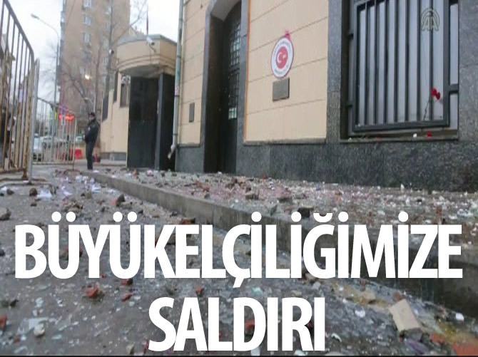 Türkiye'nin Moskova Büyükelçiliğine saldırı