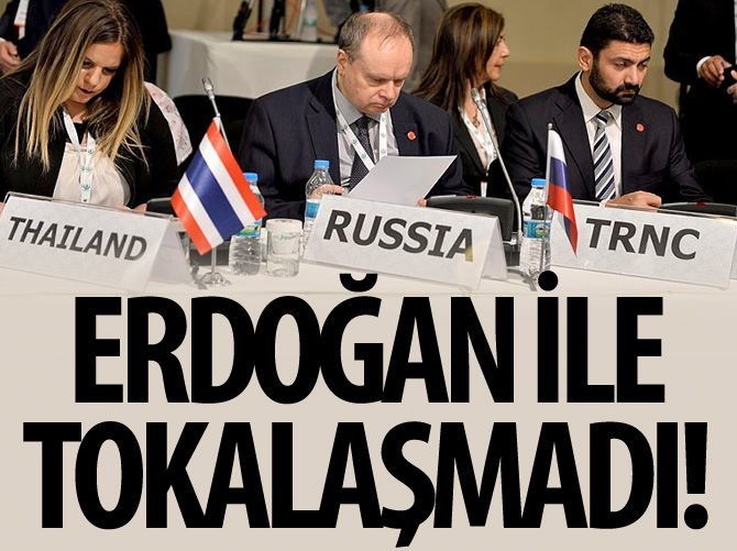 Konstantin Shuvalov Erdoğan ile tokalaşmadı