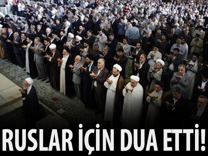 Rusların başarısı için dua etti!