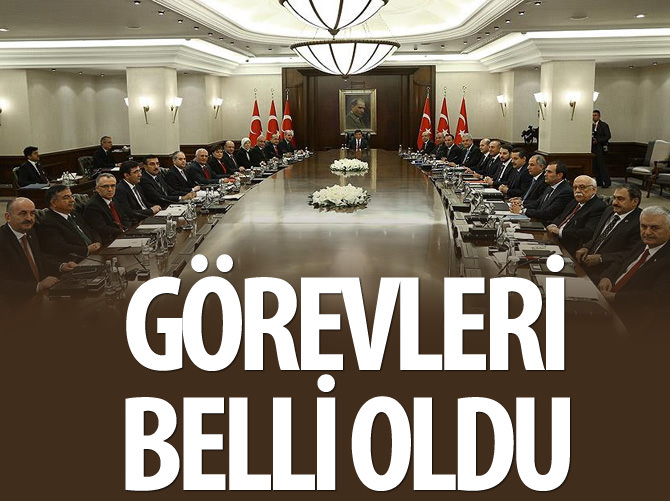 Başbakan yardımcılarının görev alanları belli oldu