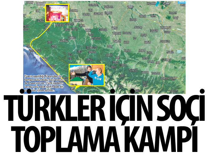Türkler için Soçi toplama kampı