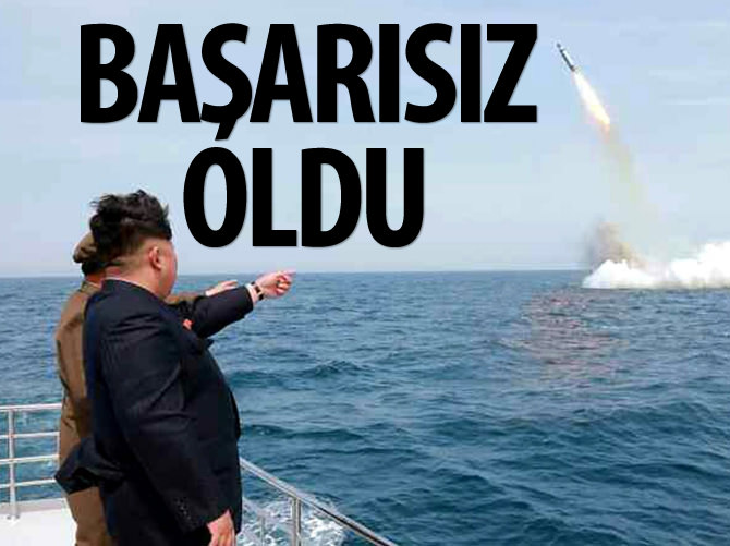 Kuzey Kore'den başarısız füze denemesi