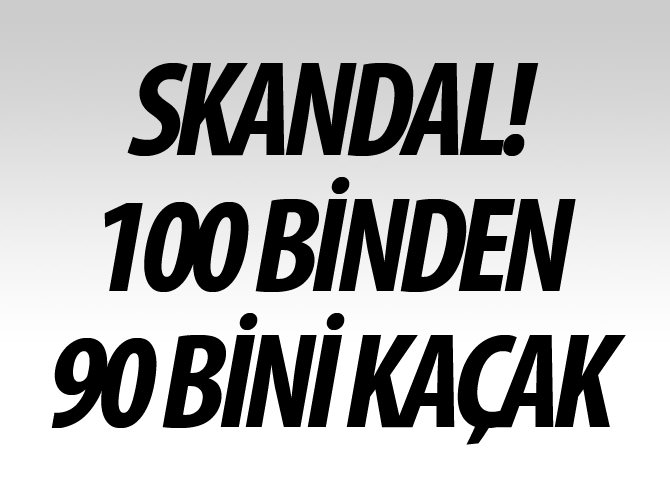100 bin emlakçıdan 90 bini kaçak