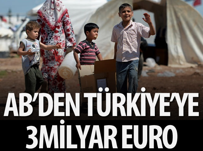 AB'den Türkiye'ye 3 milyar euro