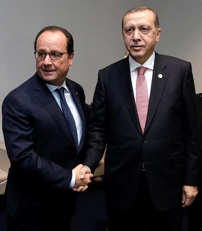 Cumhurbaşkanı Erdoğan, Hollande ile görüştü