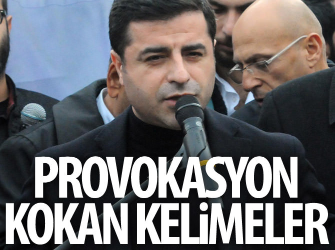 Demirtaş'tan provokasyon kokan kelimeler!