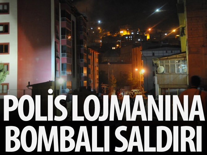 Polis lojmanlarına el bombalı saldırı