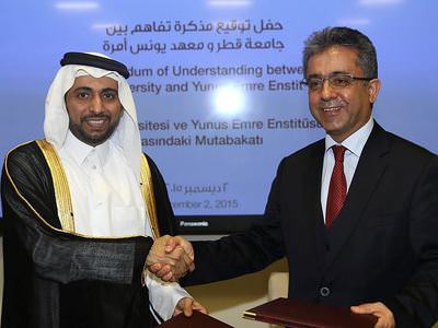 Katar'da Yunus Emre Kültür Merkezi açılışı